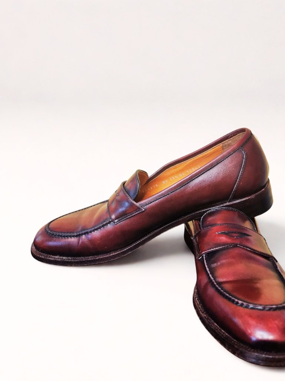Moreschi burgundy slip-on